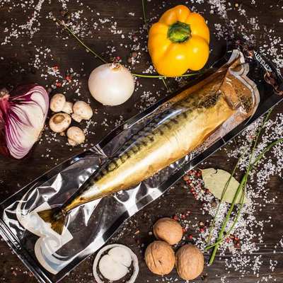 Скумбрия горячего копчения без головы